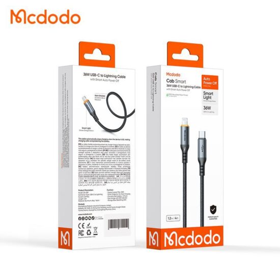 کابل USB-C به لایتنینگ مک دودو مدلCa-0870 طول 1 متر