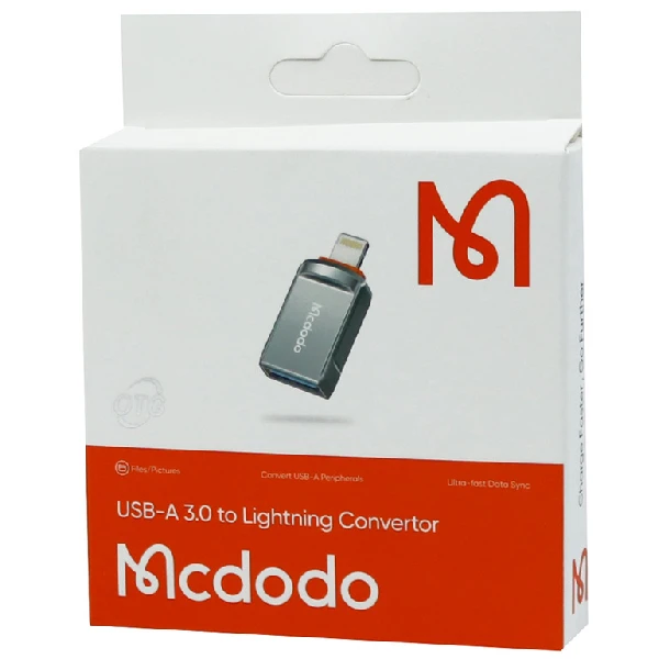 مبدل USB3.0 به لایتنینگ مک‌دودو مدل OT086