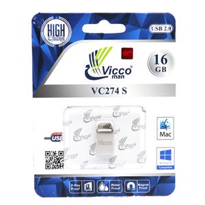 فلش مموری ویکومن مدل VC274 Silver ظرفیت 16 گیگابایت