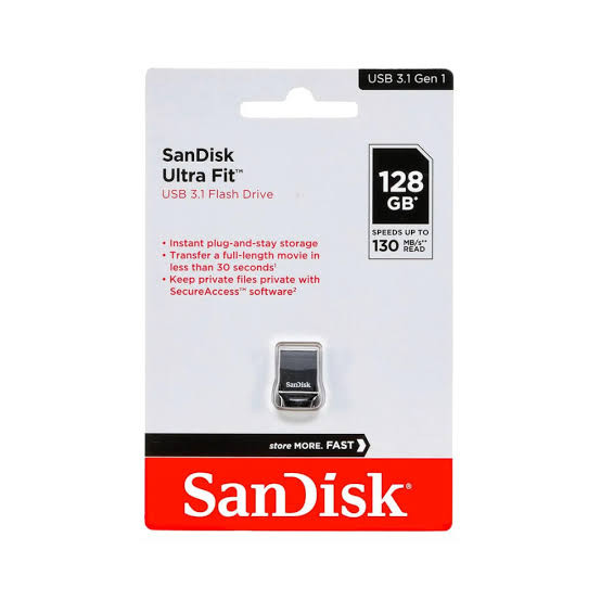 فلش مموری سن دیسک مدل Ultra Fit USB 3.1 ظرفیت 128 گیگابایت
