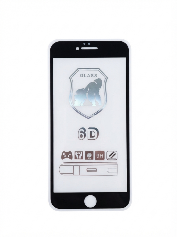 گلس موبایل آیفون 6 پلاس و 6s پلاس دور مشکی