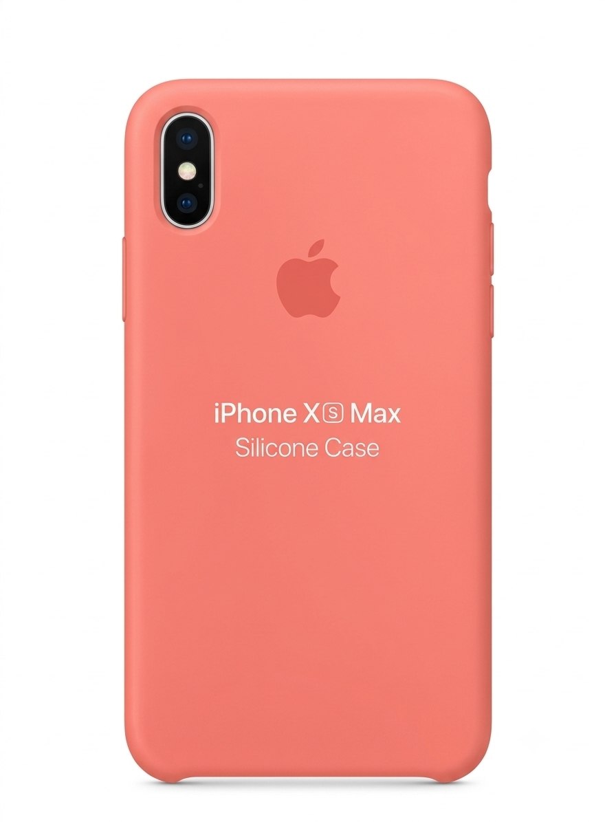 کاور سیلیکونی آیفون XS Max صورتی فلورسنت
