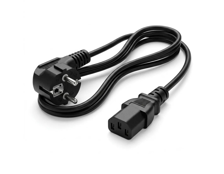 کابل برق سه پین منبع تغذیه کامپیوتر دی نت D-NET طول 1.5 متر