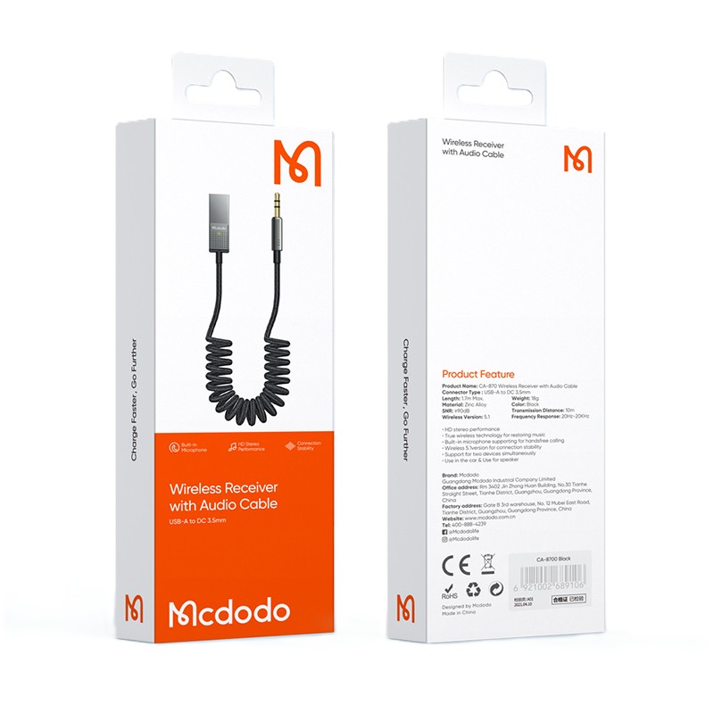 گیرنده بلوتوث موسیقی مک دودو Mcdodo مدل CA-8700