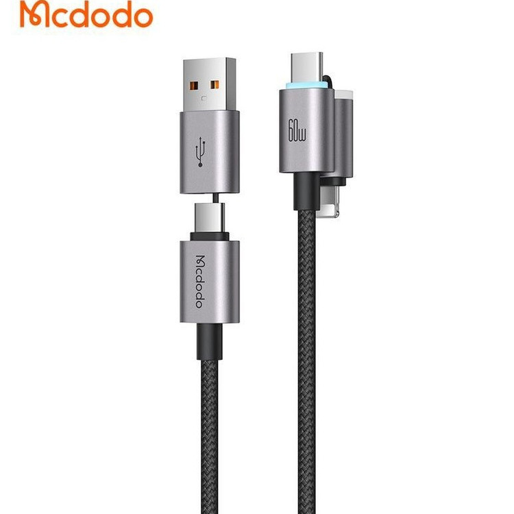 کابل شارژ ۴ کاره مک دودو Mcdodo مدل CA-6560 با شارژ سریع ۶۰ وات
