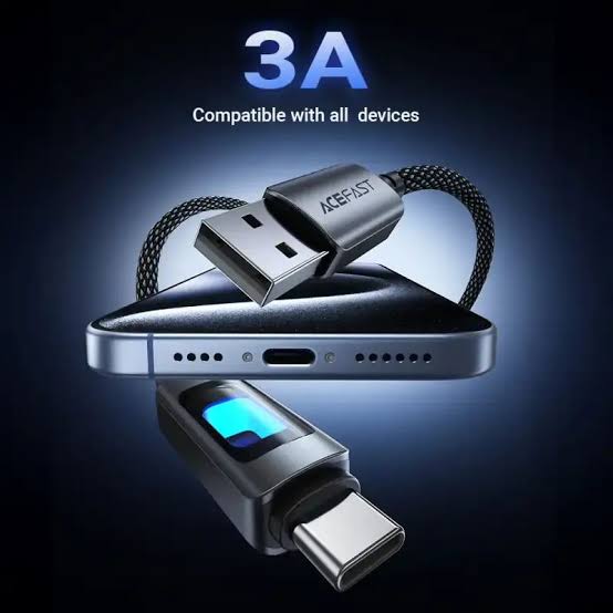 کابل شارژ و انتقال داده USB-A به USB-C ایس فست مدل C21-04 طول 1.2 متر