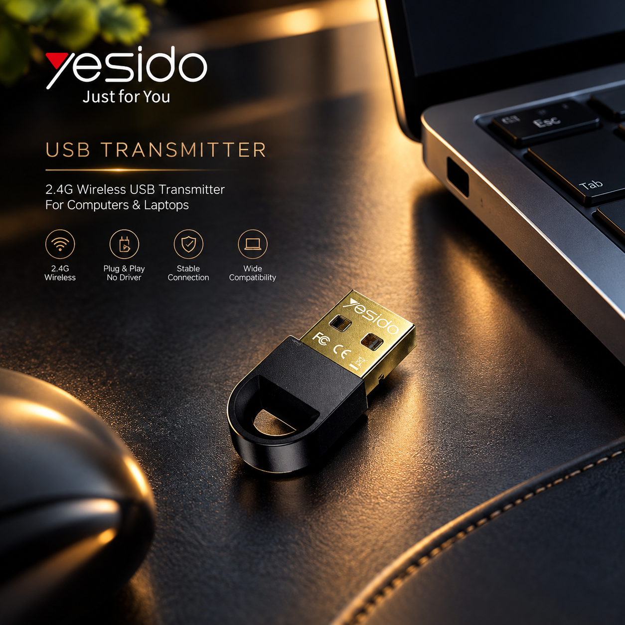 دانگل بلوتوث USB یسیدو مدل YAU34