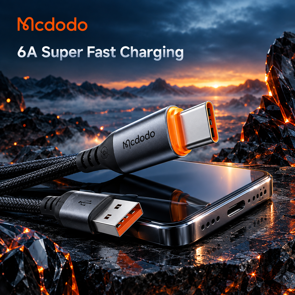 کابل شارژ و انتقال داده مک دودو مدل CA-057 USB-A به USB-C توان 100 وات طول 1.2 متر
